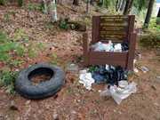 boat launch trash
